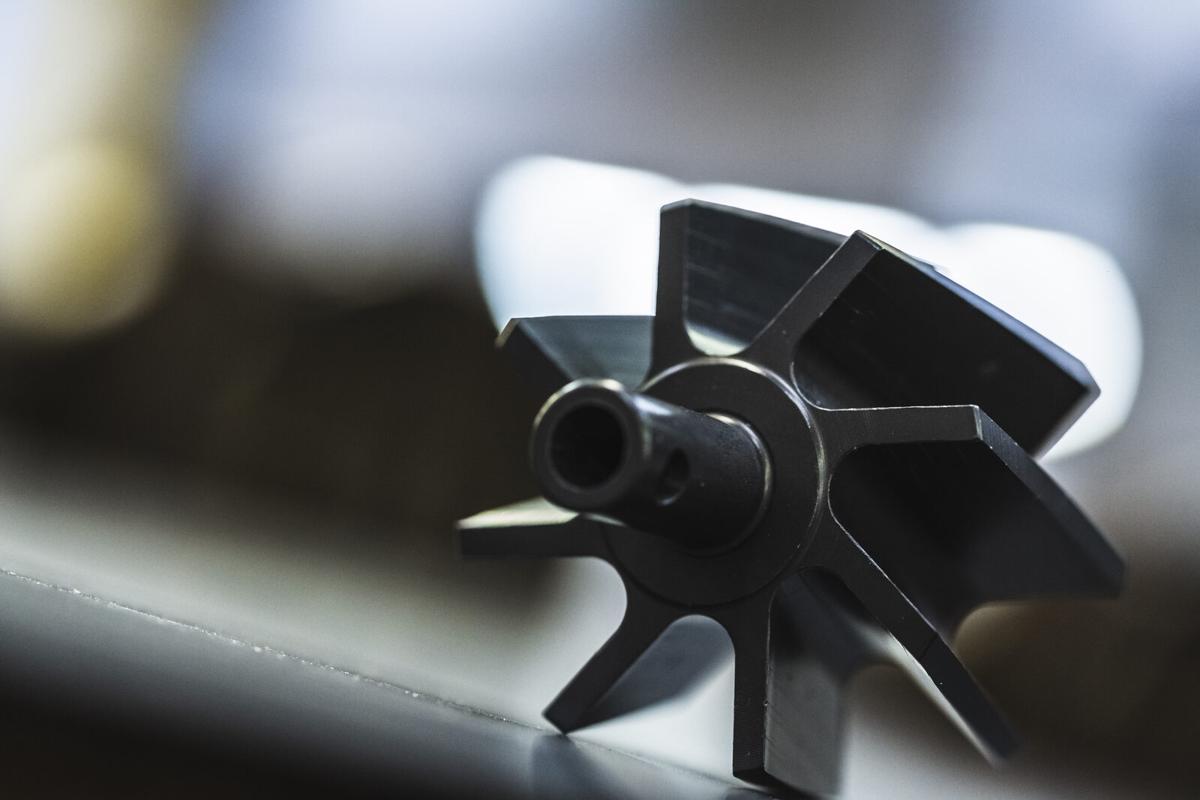Aluminum impeller with OX-HS anodizing treatment